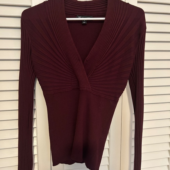 INC Women's Sweater, Burgundy, size small - Picture 1 of 4